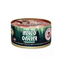 Мясо оленя тушеное «Балтийский Деликатес» премиум 325 г.