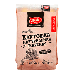Чипсы картофельные BRUTO Картошка жареная с солью 120 гр.