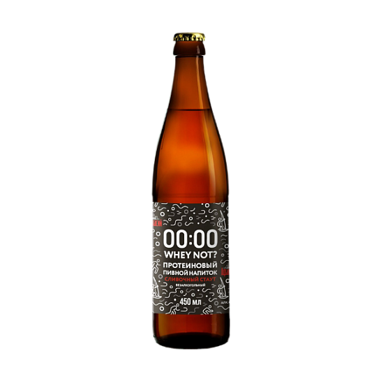 Пивной напиток безалкогольный «WHEY NOT? Протеиновый сливочный стаут» 0,45 л