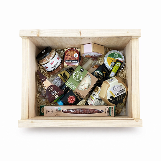 Подарочный набор фирменном деревянном ящике 