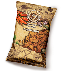 Сухари СНЭКУШКИ ржаные c чесноком 80 гр.