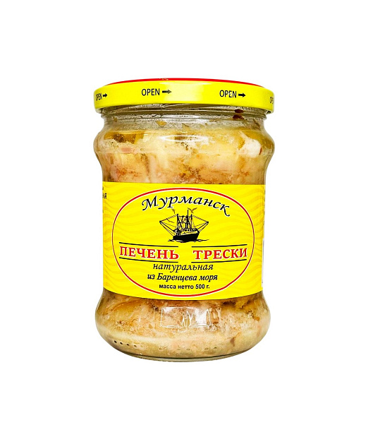 Печень трески натуральная Меридиан 500 гр.